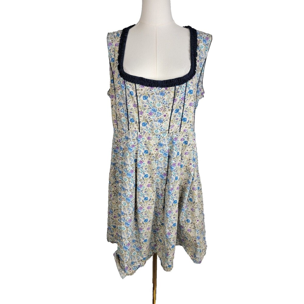 Scarlet Darkness Women’s Sleeveless Floral Dress Size L Cotton Blend